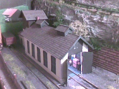Vue de l'intérieur de la remise