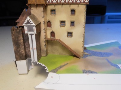 le support de l'escalier