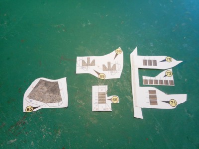 pièces du contrefort et de l'escalier du rez de chaussée