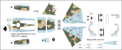 Mirage 5DE, Libye, camo inversé