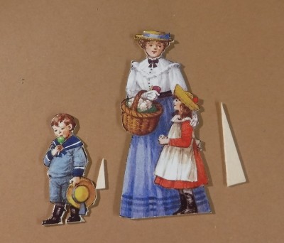 Maman Elisabeth avec sa fille Diana et son fils Thomas...