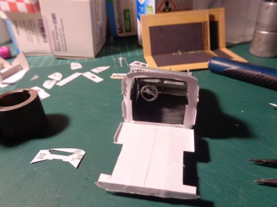 l'intérieur vu de l'arrière