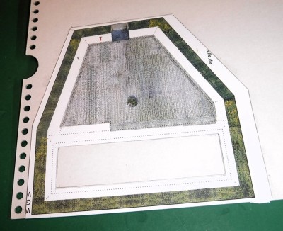 Plaque de base collée sur du carton de 1 mm…