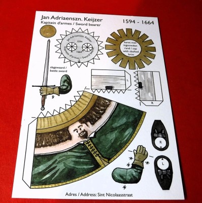 Voici Jan Adriaensen, épée et béret compris…