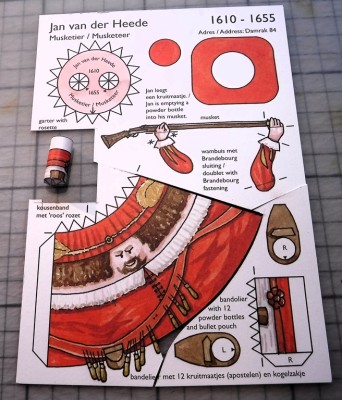 Le mousquetaire Jan van der Heede a hâte d'être assemblé…