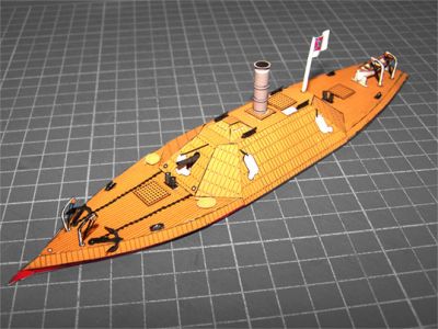 Le bÃ©lier cuirassÃ© CSS Albermarle
C'est le septiÃ¨me modÃ¨le de chez http://www.myspace.com/mmpapermodels.
Maquette en flottaison au 1/250 Ã¨me.
