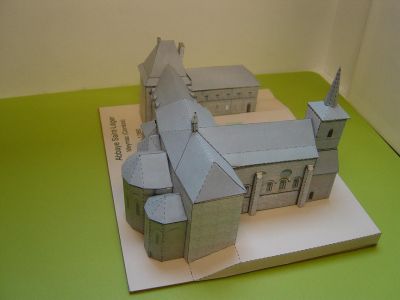 Abbaye Saint LÃ©ger Ã  Meymac modÃ¨le de PierreG
Face Nord
