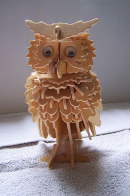 chouette en bois
voici une chouette en bois  qui date d'un petit bout de temps et comme le cygne je les est achetÃ©s en magasin
