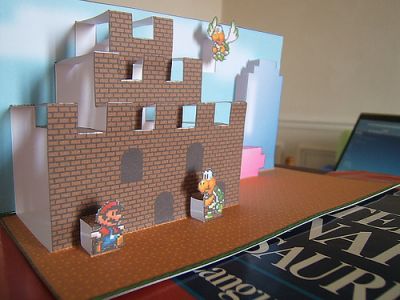 Carte pop-up Super Mario - version finale
La version dÃ©finitive d'une carte pop-up sur le thÃ¨me de Super Mario rÃ©alisÃ©e pour le plaisir et pour mes Ã©lÃ¨ves. Le pattern de la carte a Ã©tÃ© rÃ©alisÃ© sous 3D Card Maker, de Tama Software et hormis celles du sol et les sprites, les textures qu'on voit sur la carte ont Ã©tÃ© faites "Ã  la main" sous Photoshop. 
Keywords: Nintendo Super Mario pop-up