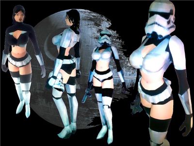 Trooper Girl...
Une dÃ©couverte de Darktrooper, (qui d'autre ?) que j'ai un peu arrangÃ©e Ã  ma faÃ§on... Au niveau peinture, dÃ©jÃ , car le modÃ¨le avait mal supportÃ© une exposition trop longue au soleil... Et puis, je voulais absolument une tÃªte sous ce casque, donc... Je pense toutefois en changer, car celle-ci ne me convient pas trop... Affaire Ã  suivre...
