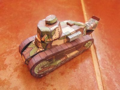 FT-17
le petit char FT-17 de la WW1 . c'est mon deuxiÃ¨me char.
la construction de cette maquette fut un peut au feeling car il y a par exemple besoin du chassis qui lui, n'Ã©tait pas sur la planche


Keywords: FT-17
