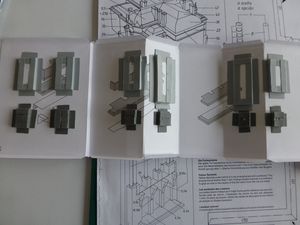 L'arrière de la façade avec les renfoncements persos.